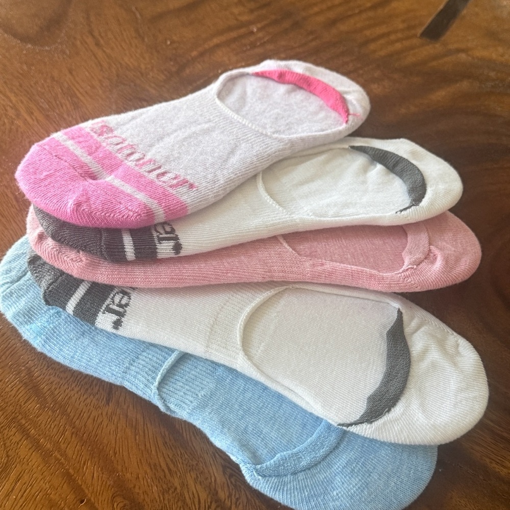 Assorted Color No-Show Socks